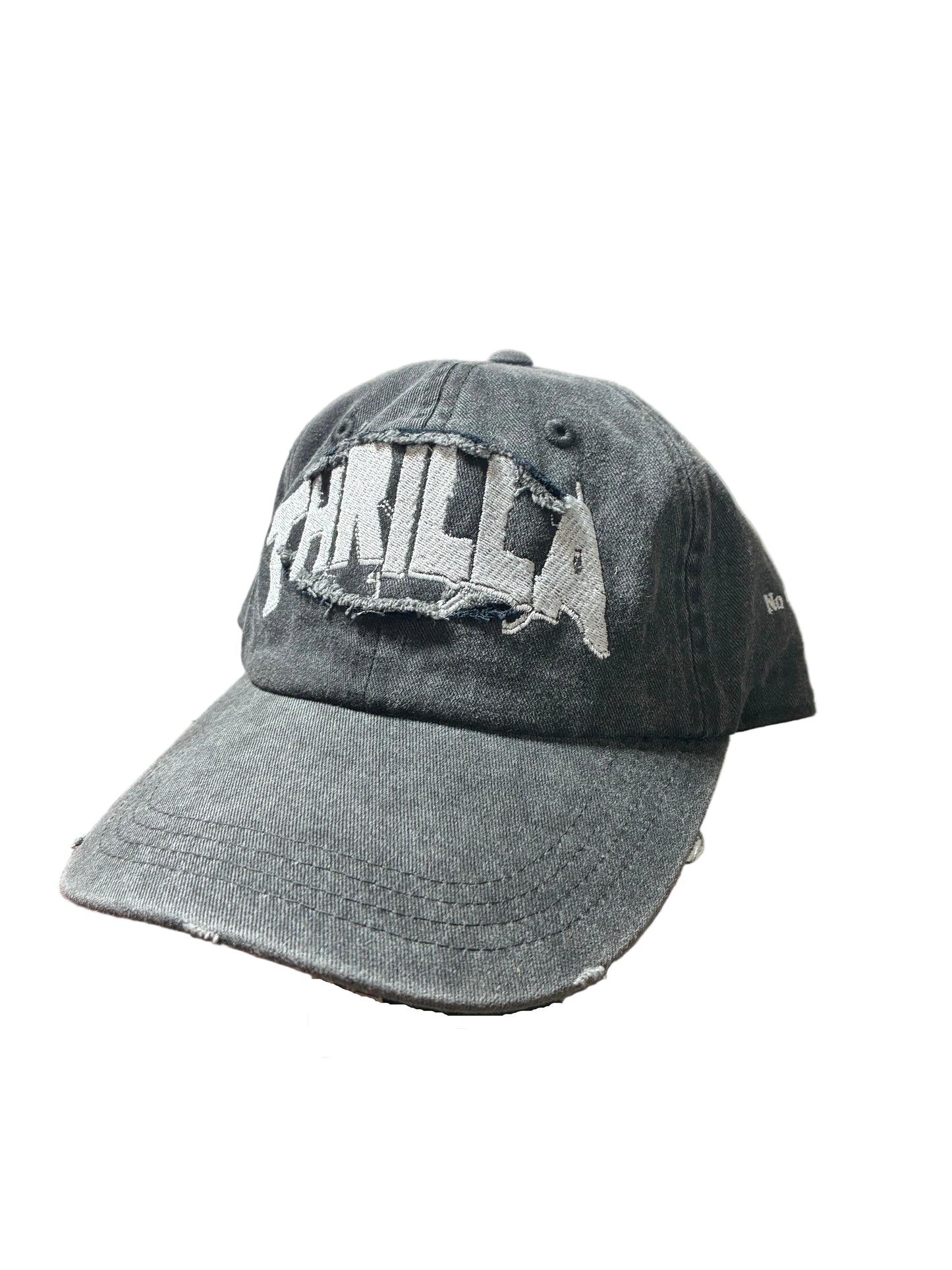 NO RISK NO STORY DYED RAW EDGE PATCH CAP - BLACK