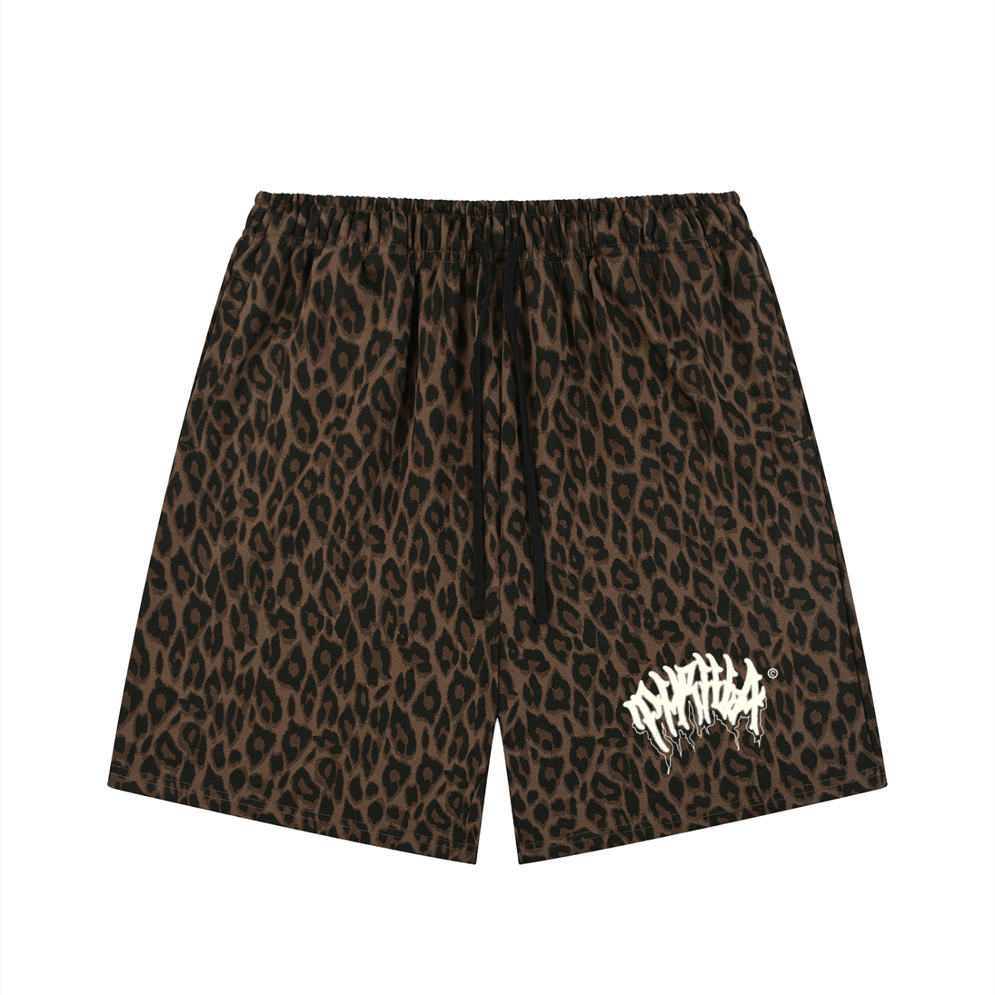 Thrilla Leopard Drawstring Shorts -
