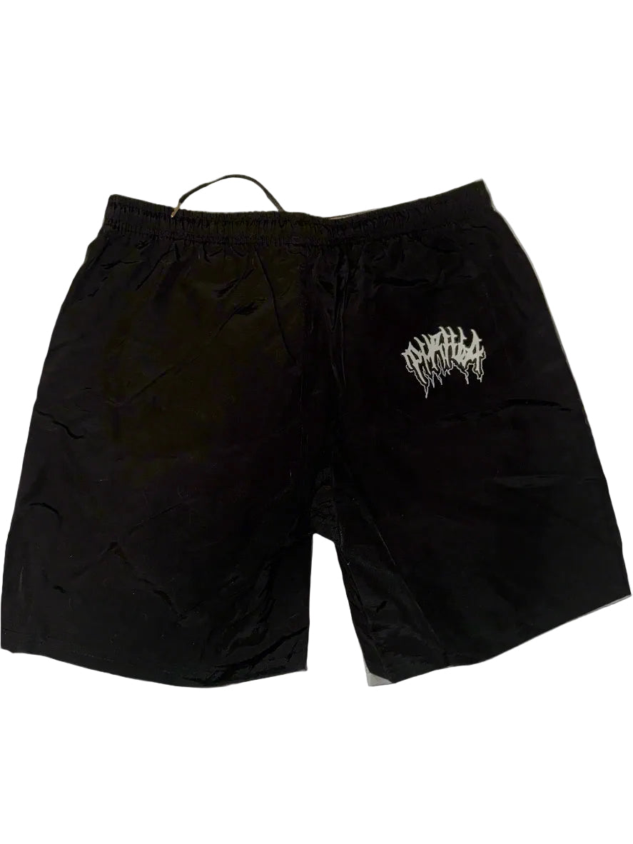 NO RISK NO STORY BEACH SHORT - BLACK