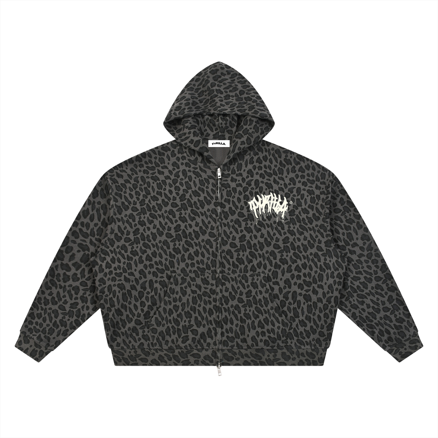 Leopard Full Zip Hoodie