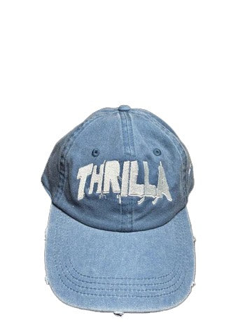 NO RISK NO STORY DYED RAW EDGE PATCH CAP - DENIM BLUE