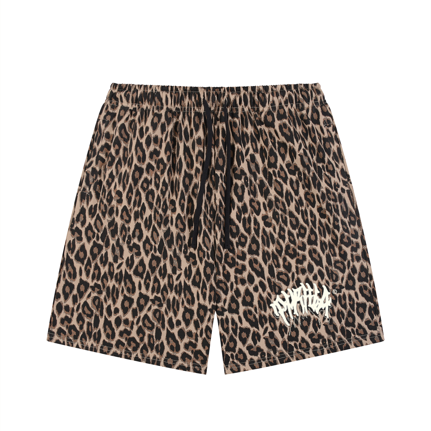 Thrilla Leopard Drawstring Shorts -