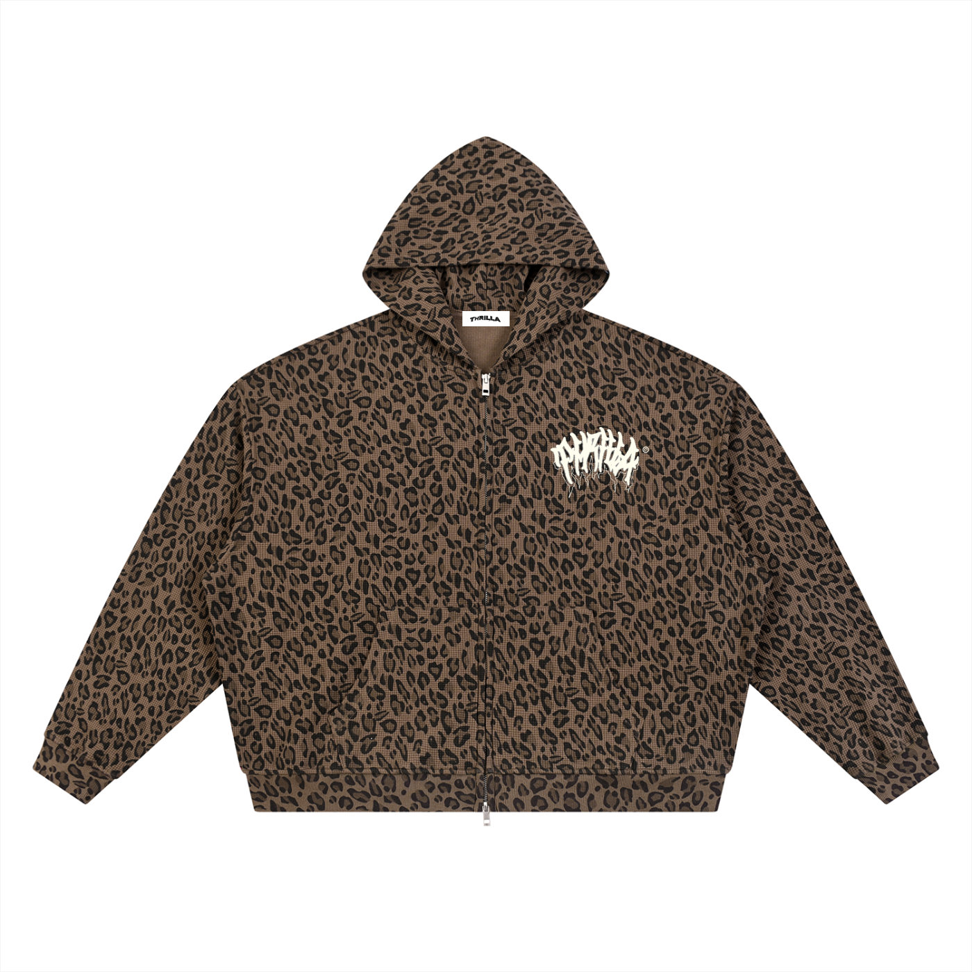 Leopard Full Zip Hoodie